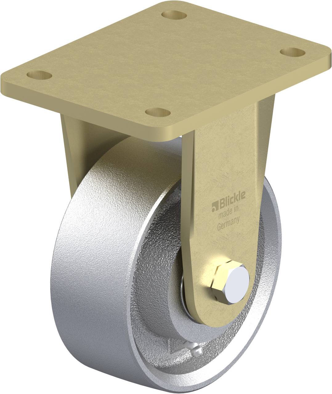 Blickle 616276 BS-G 127K Rolka nieprowadząca Średnica koła: 125 mm Maksymalne obciążenie: 750 kg 1 szt. - obrazek 1