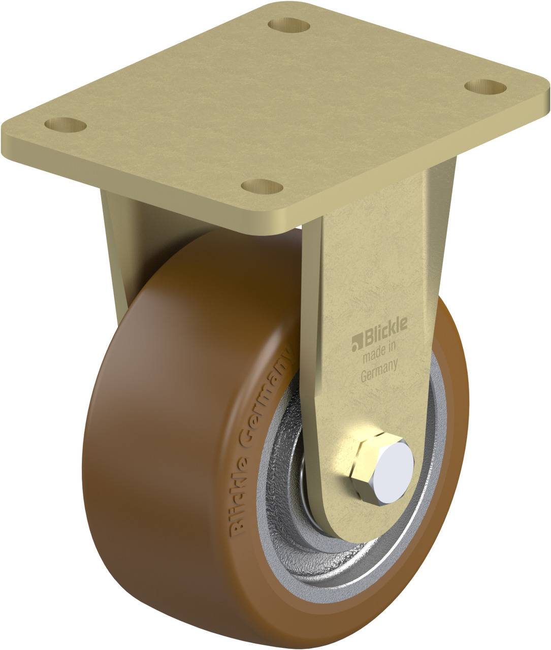 Blickle 754222 BS-GB 128K Rolka nieprowadząca Średnica koła: 125 mm Maksymalne obciążenie: 850 kg 1 szt. - obrazek 1