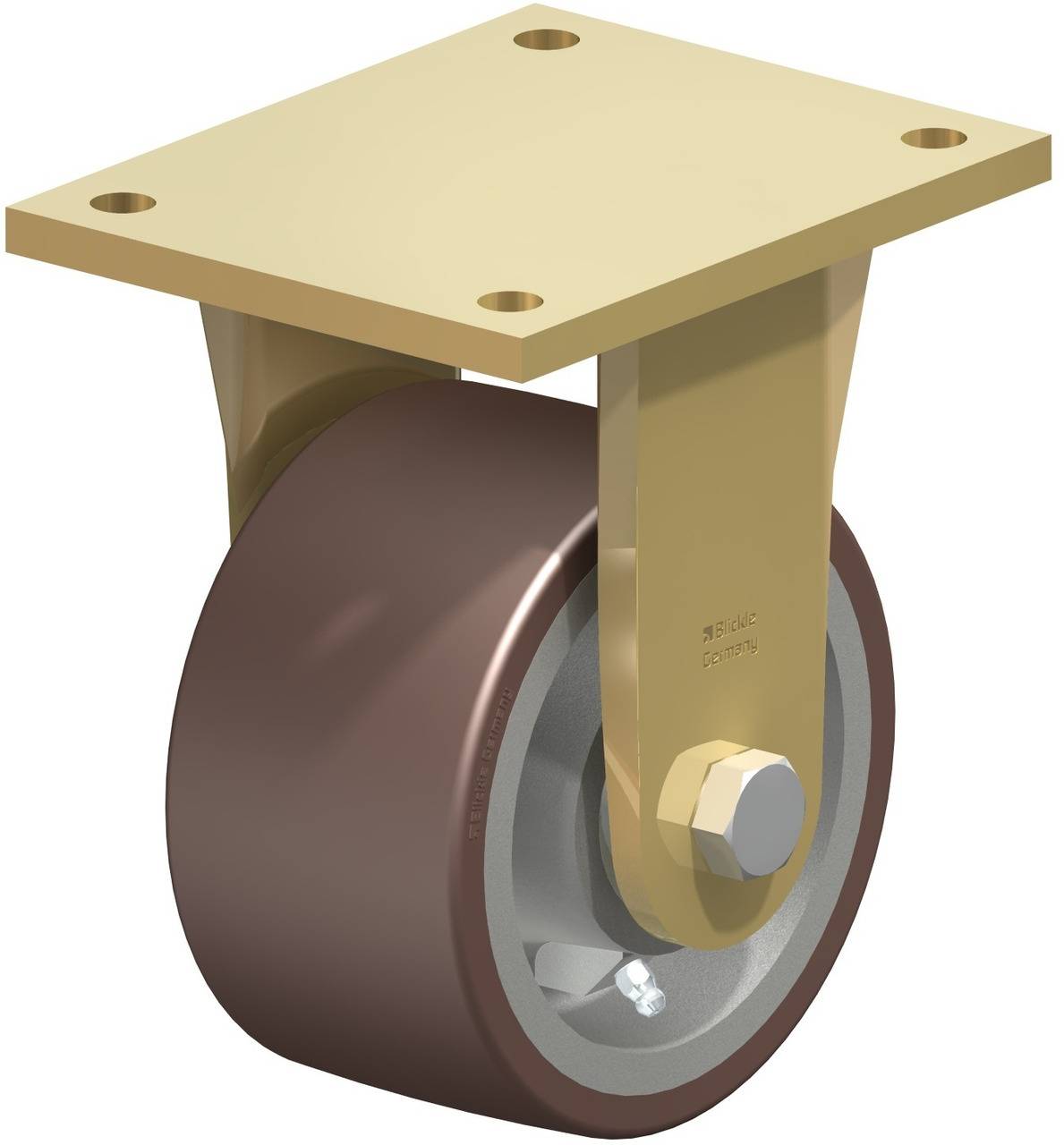 Blickle 754224 BS-GB 154K Rolka nieprowadząca Średnica koła: 150 mm Maksymalne obciążenie: 1200 kg 1 szt. - obrazek 1