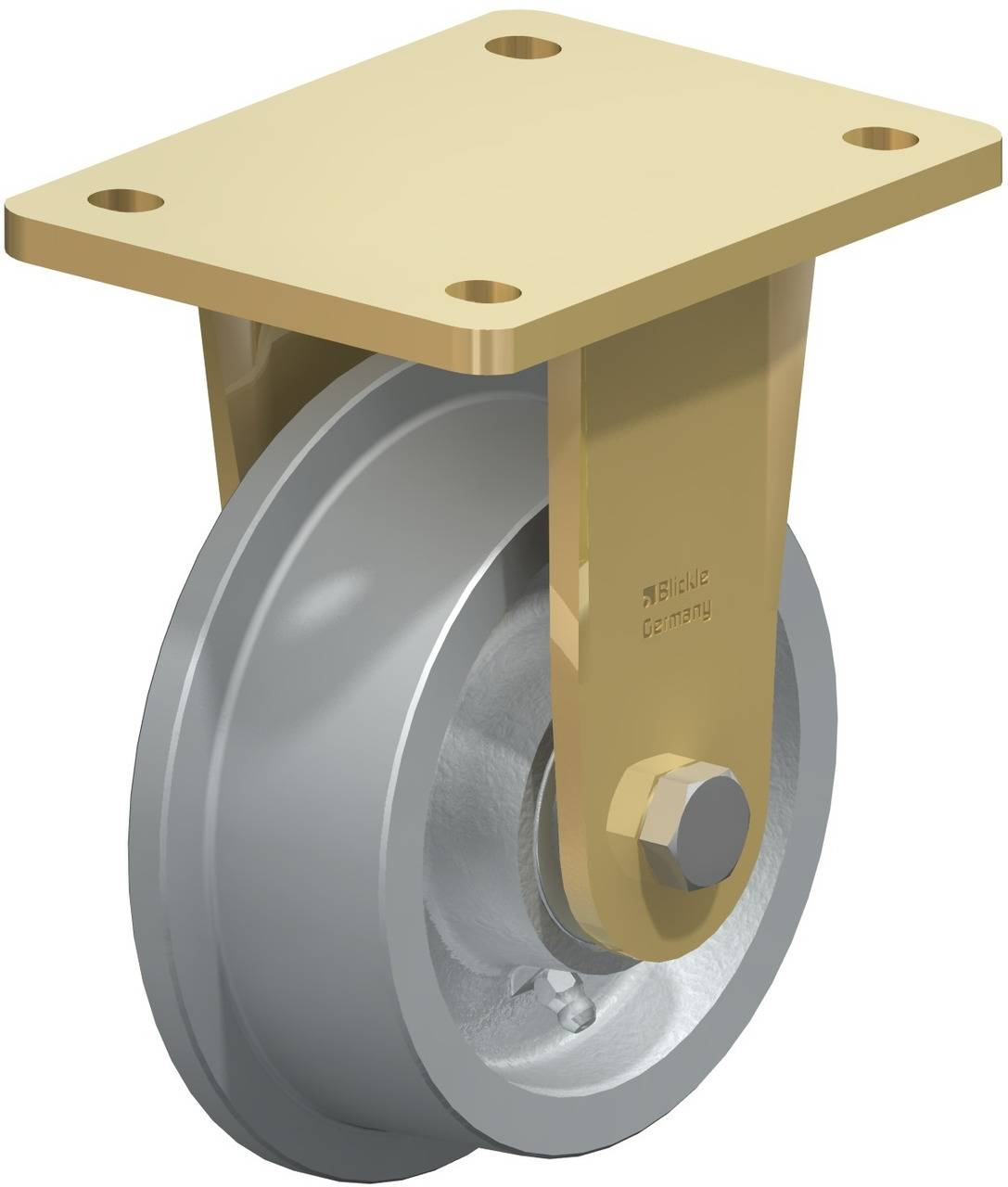 Blickle 297580 BS-SPK 125K Rolka nieprowadząca Średnica koła: 125 mm Maksymalne obciążenie: 900 kg 1 szt. - obrazek 1