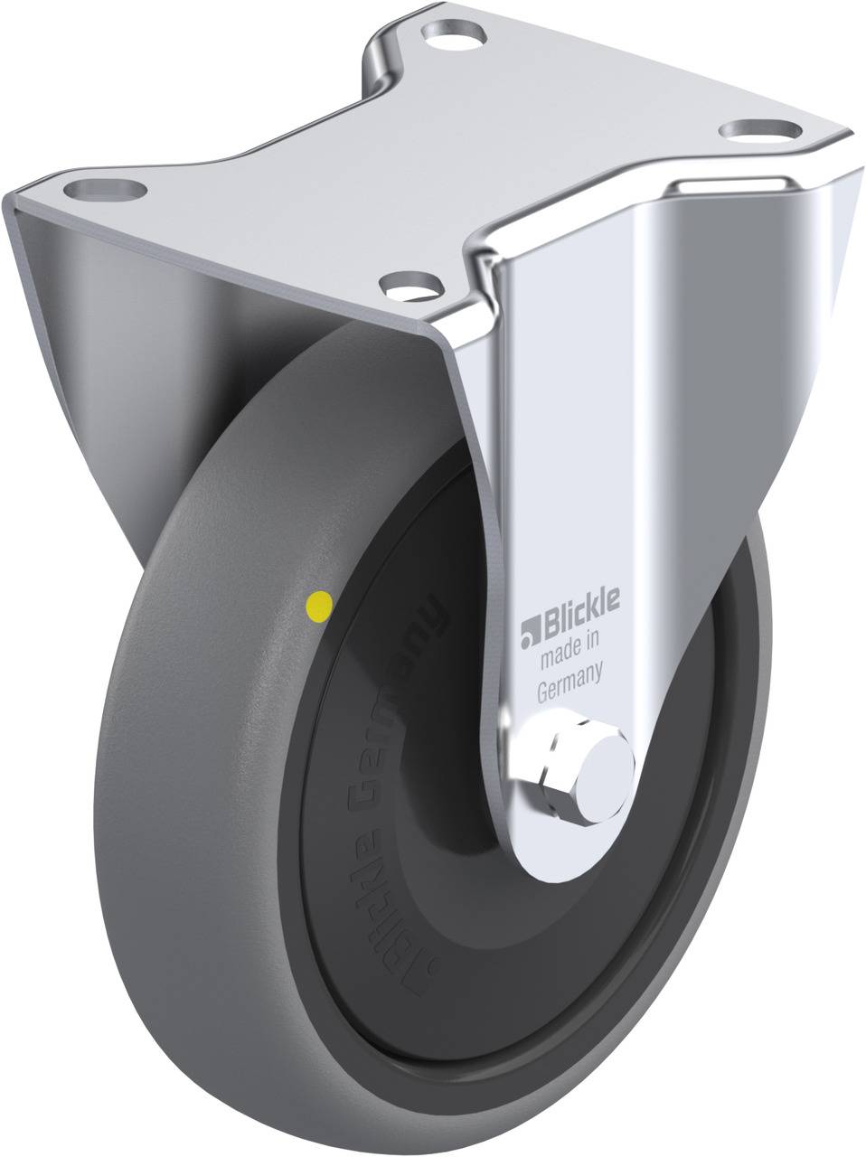 Blickle 761264 B-TPA 127KF-ELS Rolka nieprowadząca Średnica koła: 125 mm Maksymalne obciążenie: 80 kg 1 szt. - obrazek 1