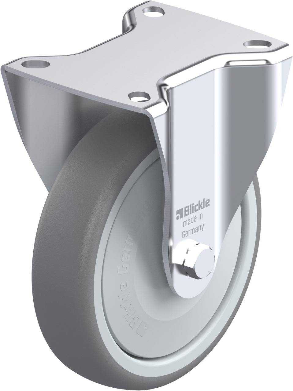 Blickle 845940 B-TPA 127KF Rolka nieprowadząca Średnica koła: 125 mm Maksymalne obciążenie: 125 kg 1 szt. - obrazek 1