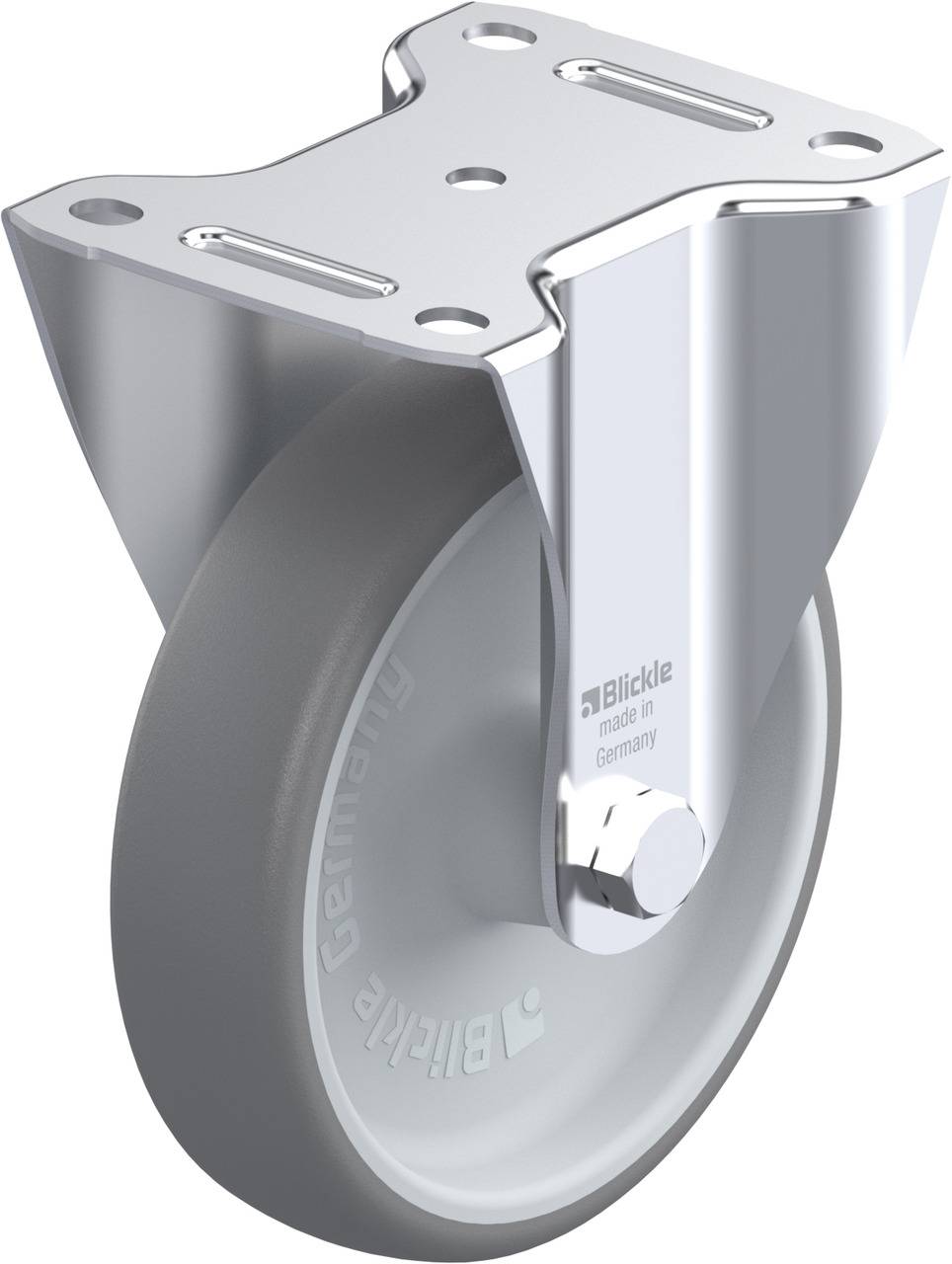 Blickle 756965 B-TPA 160G Rolka nieprowadząca Średnica koła: 160 mm Maksymalne obciążenie: 200 kg 1 szt. - obrazek 1