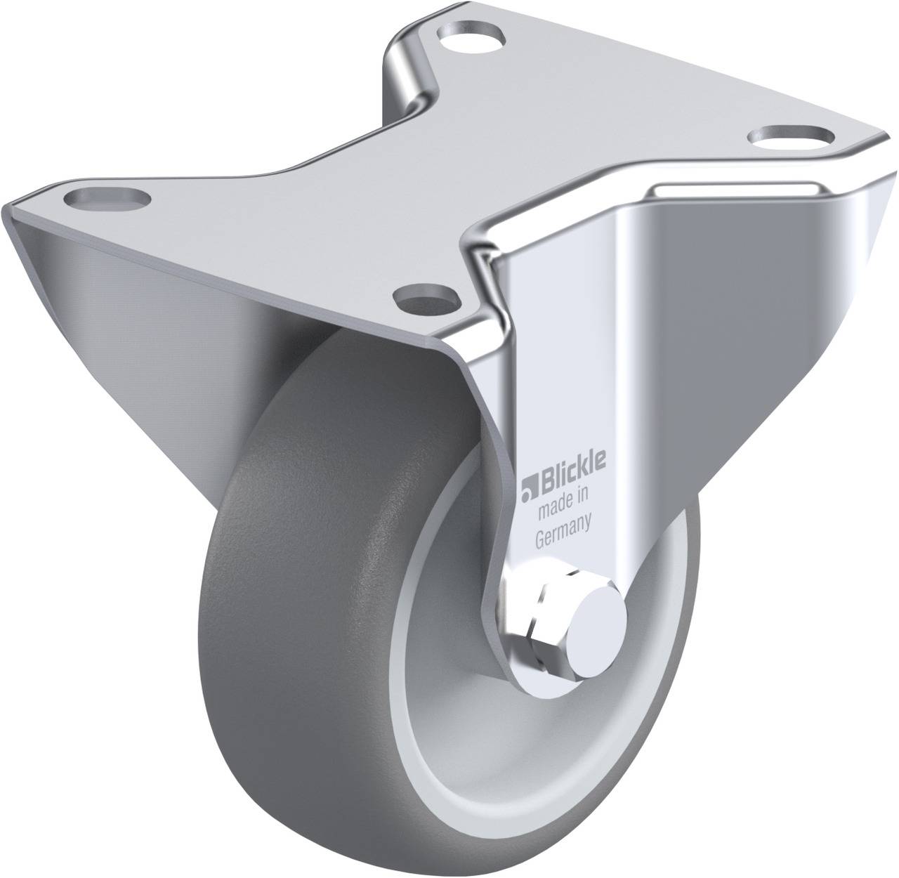 Blickle 616771 B-TPA 80G Rolka nieprowadząca Średnica koła: 80 mm Maksymalne obciążenie: 100 kg 1 szt. - obrazek 1