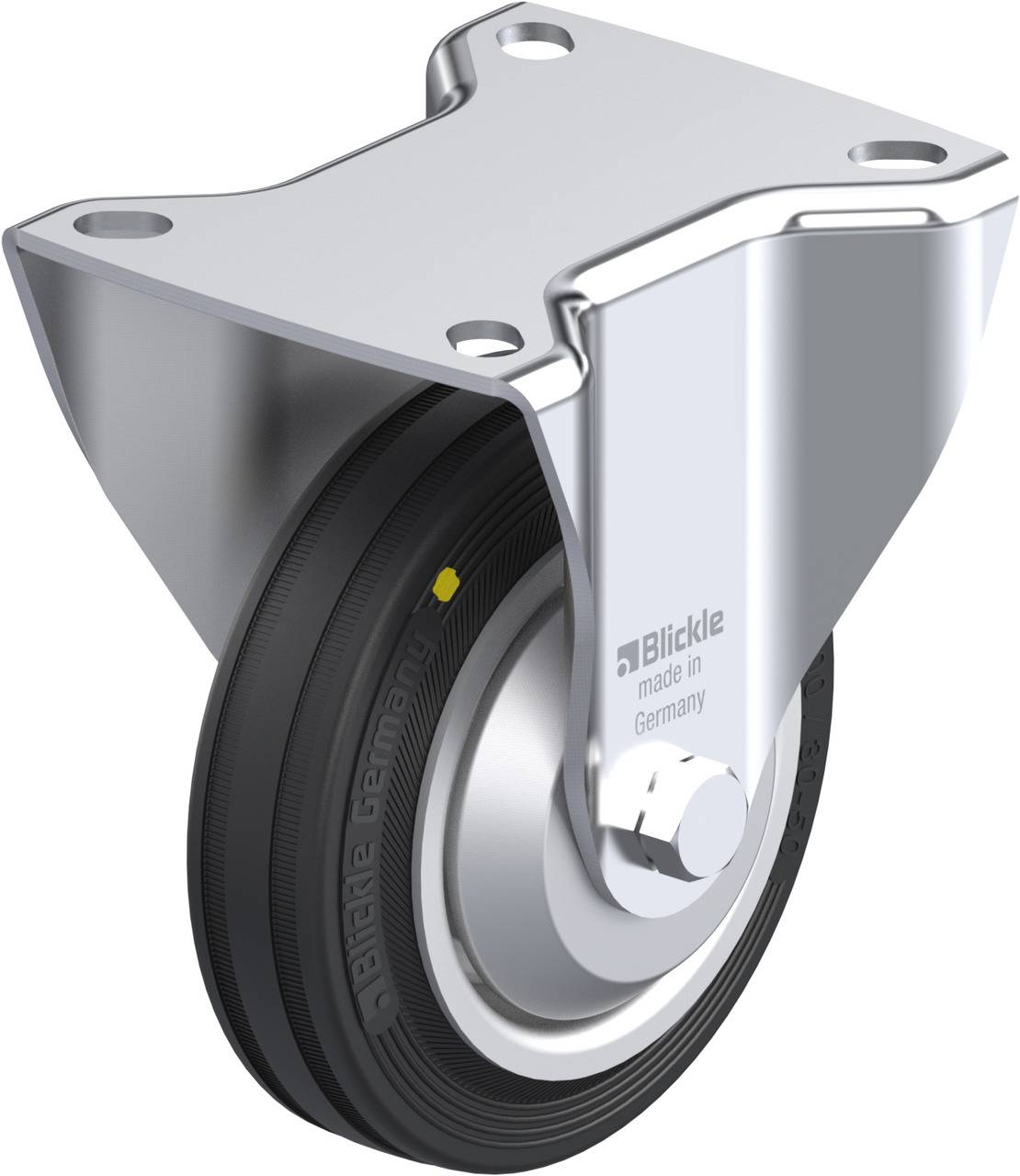 Blickle 26732 B-V 100R-EL-FA Rolka nieprowadząca Średnica koła: 100 mm Maksymalne obciążenie: 70 kg 1 szt. - obrazek 1