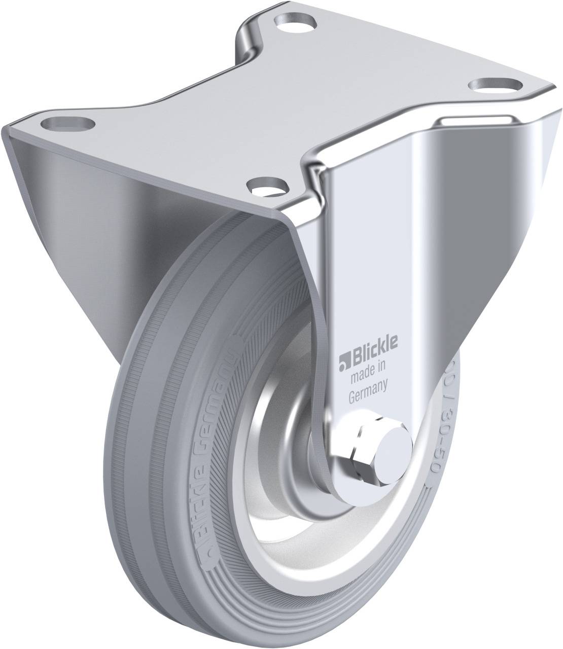 Blickle 54809 B-V 100R-SG Rolka nieprowadząca Średnica koła: 100 mm Maksymalne obciążenie: 70 kg 1 szt. - obrazek 1