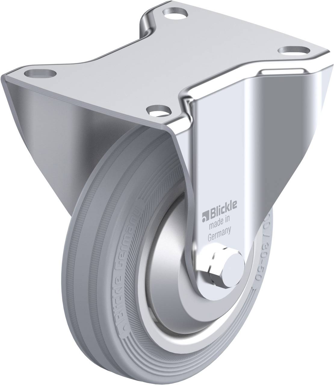 Blickle 83857 B-V 100R-SG-FA Rolka nieprowadząca Średnica koła: 100 mm Maksymalne obciążenie: 70 kg 1 szt. - obrazek 1