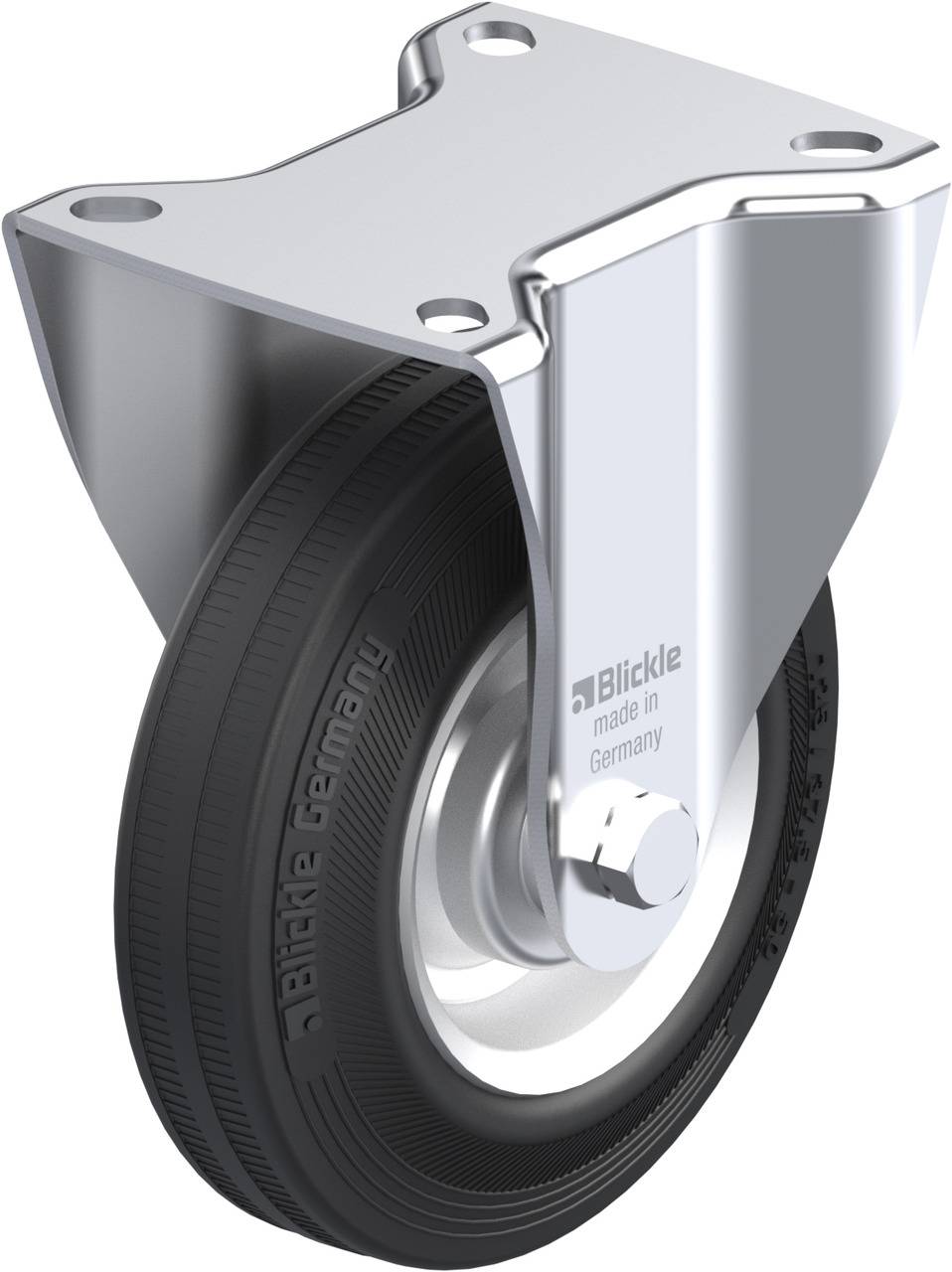 Blickle 36020 B-V 125R Rolka nieprowadząca Średnica koła: 125 mm Maksymalne obciążenie: 100 kg 1 szt. - obrazek 1