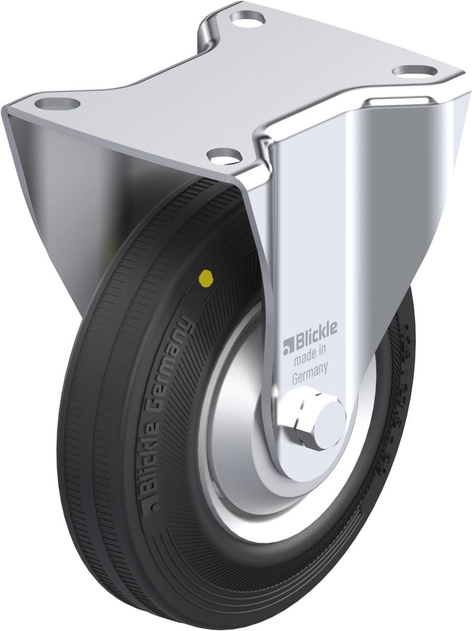 Blickle 92189 B-V 125R-EL-FA Rolka nieprowadząca Średnica koła: 125 mm Maksymalne obciążenie: 100 kg 1 szt. - obrazek 1