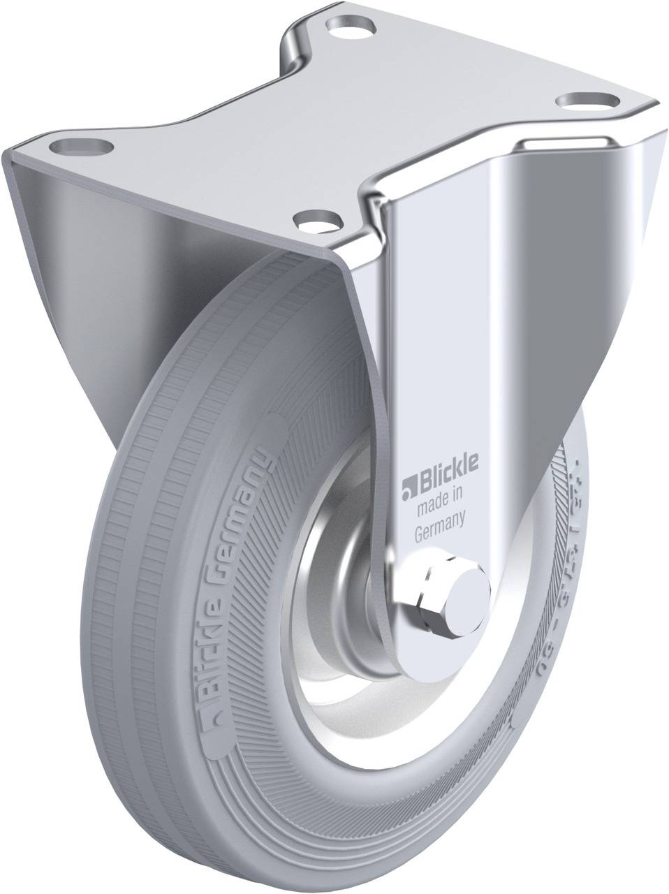Blickle 59980 B-V 125R-SG Rolka nieprowadząca Średnica koła: 125 mm Maksymalne obciążenie: 100 kg 1 szt. - obrazek 1