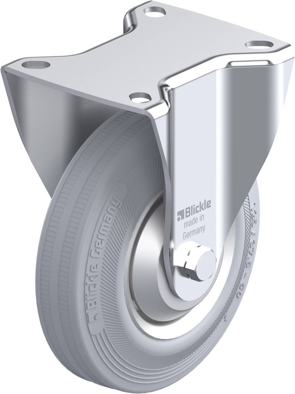 Blickle 13094 B-V 125R-SG-FA Rolka nieprowadząca Średnica koła: 125 mm Maksymalne obciążenie: 100 kg 1 szt. - obrazek 1