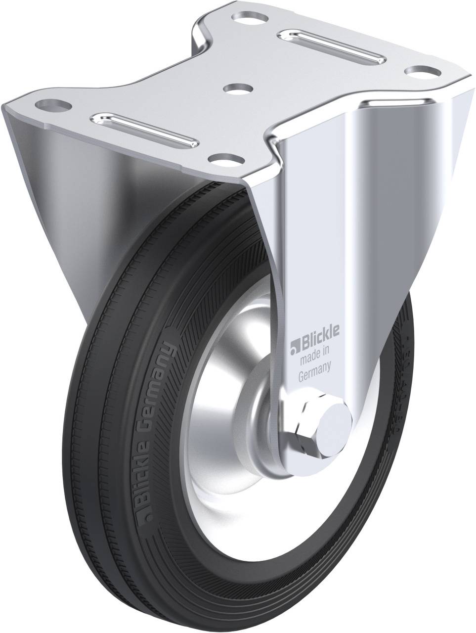 Blickle 41608 B-V 162R Rolka nieprowadząca Średnica koła: 160 mm Maksymalne obciążenie: 135 kg 1 szt. - obrazek 1
