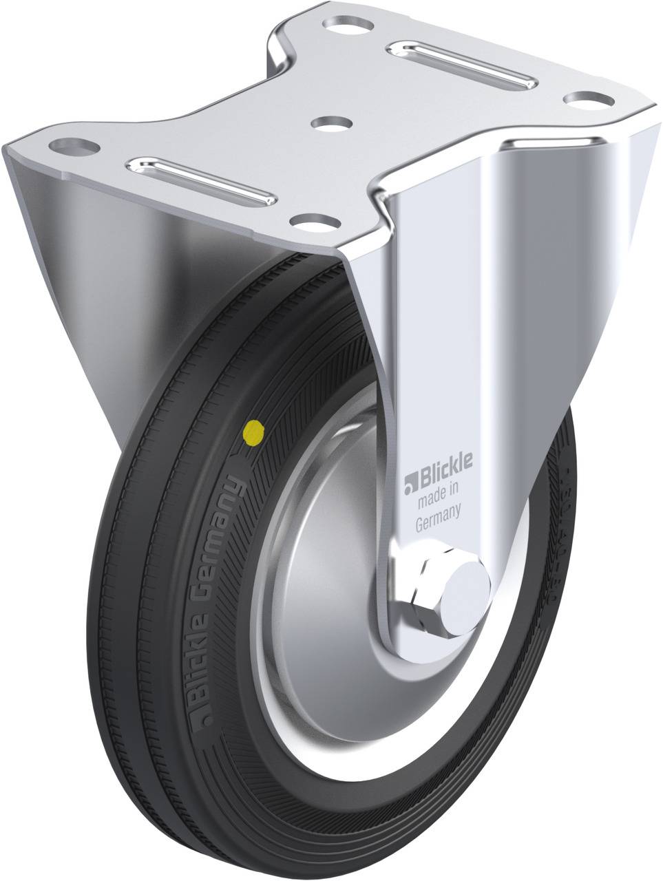 Blickle 26740 B-V 162R-EL-FA Rolka nieprowadząca Średnica koła: 160 mm Maksymalne obciążenie: 135 kg 1 szt. - obrazek 1