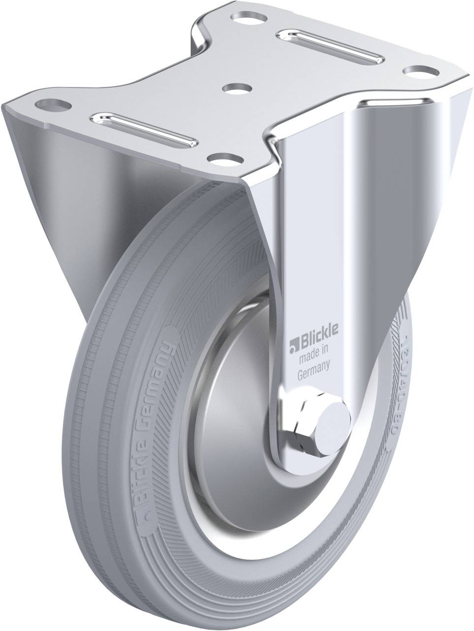 Blickle 83840 B-V 162R-SG-FA Rolka nieprowadząca Średnica koła: 160 mm Maksymalne obciążenie: 135 kg 1 szt. - obrazek 1