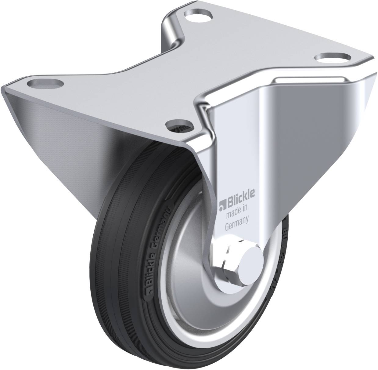 Blickle 52175 B-V 80R-FA Rolka nieprowadząca Średnica koła: 80 mm Maksymalne obciążenie: 50 kg 1 szt. - obrazek 1