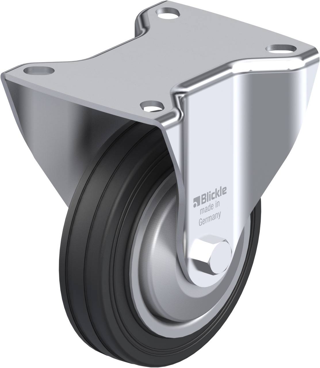 Blickle 287615 B-VE 100R-FA Rolka nieprowadząca Średnica koła: 100 mm Maksymalne obciążenie: 70 kg 1 szt. - obrazek 1