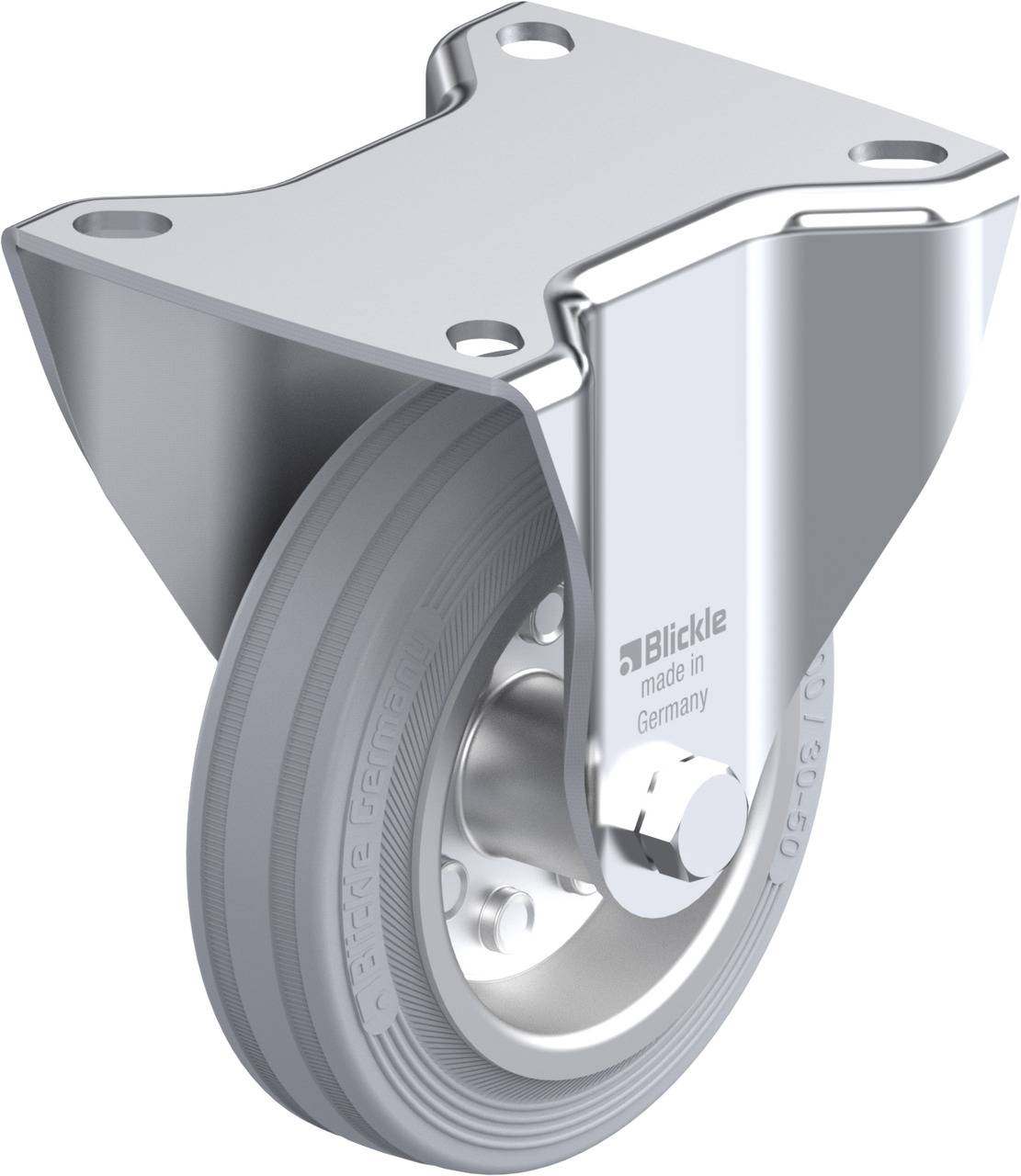 Blickle 331587 B-VE 100R-SG Rolka nieprowadząca Średnica koła: 100 mm Maksymalne obciążenie: 70 kg 1 szt. - obrazek 1
