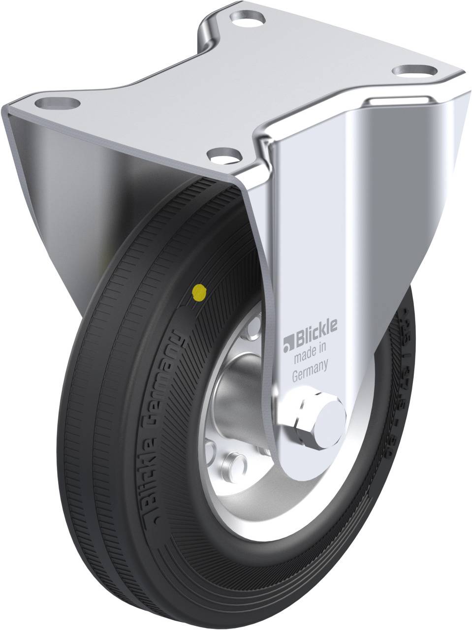 Blickle 539015 B-VE 125R-EL Rolka nieprowadząca Średnica koła: 125 mm Maksymalne obciążenie: 100 kg 1 szt. - obrazek 1