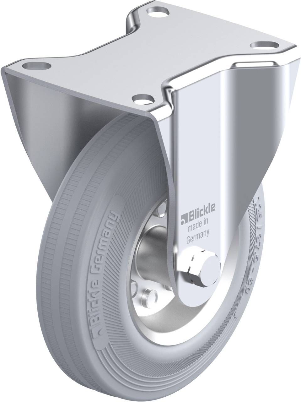 Blickle 331611 B-VE 125R-SG Rolka nieprowadząca Średnica koła: 125 mm Maksymalne obciążenie: 100 kg 1 szt. - obrazek 1