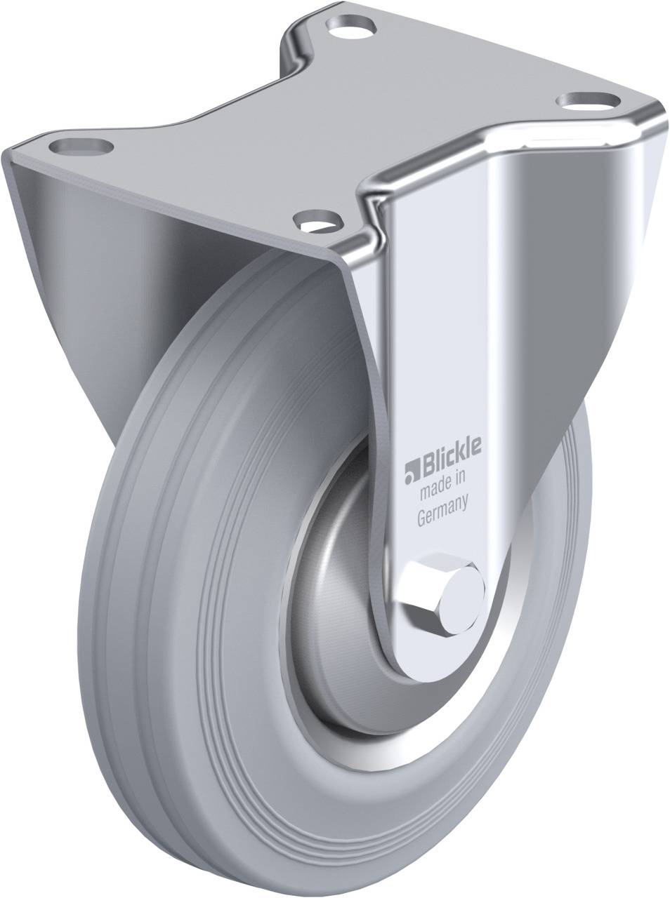 Blickle 351288 B-VE 125R-SG-FA Rolka nieprowadząca Średnica koła: 125 mm Maksymalne obciążenie: 100 kg 1 szt. - obrazek 1