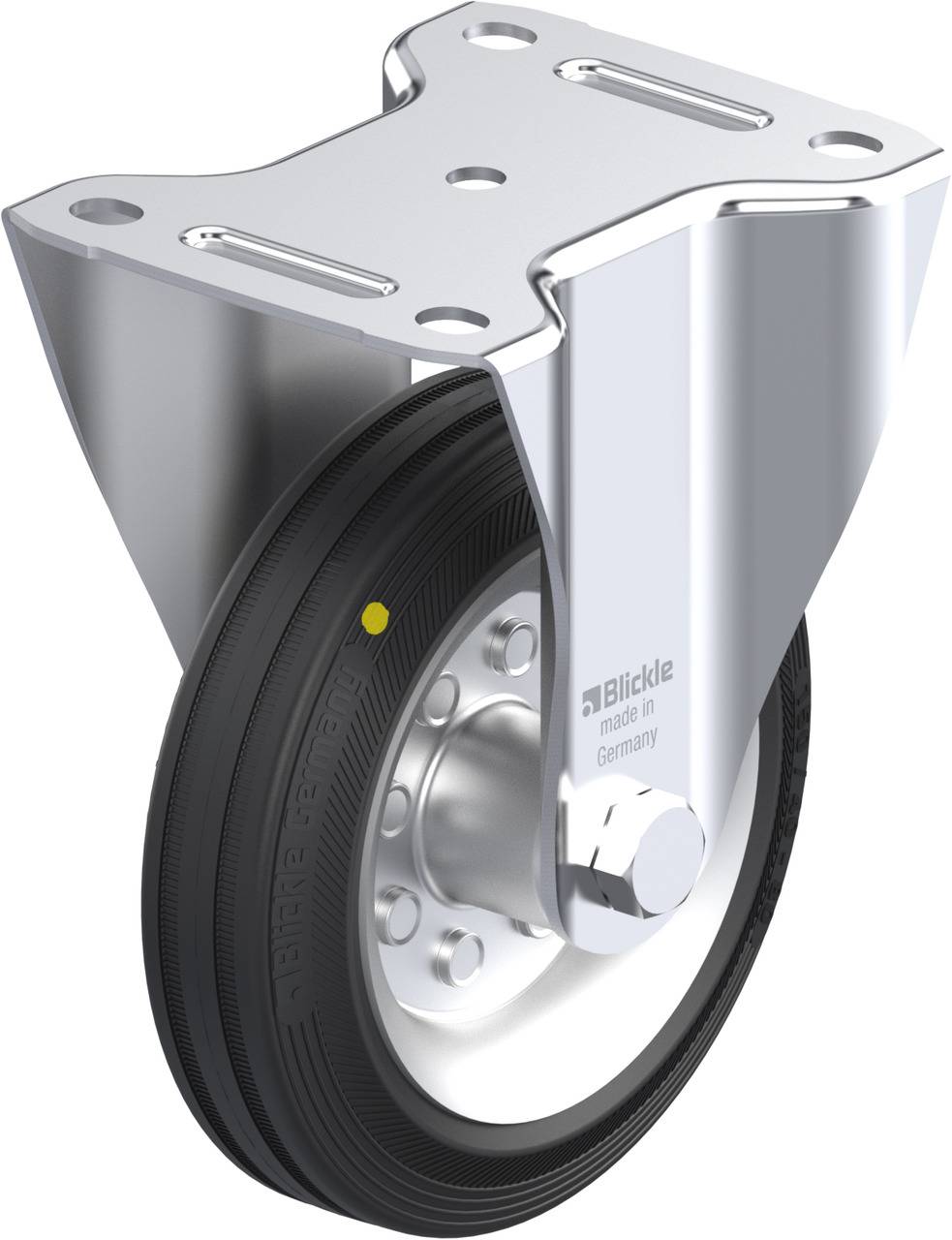 Blickle 642520 B-VE 150R-EL Rolka nieprowadząca Średnica koła: 150 mm Maksymalne obciążenie: 135 kg 1 szt. - obrazek 1