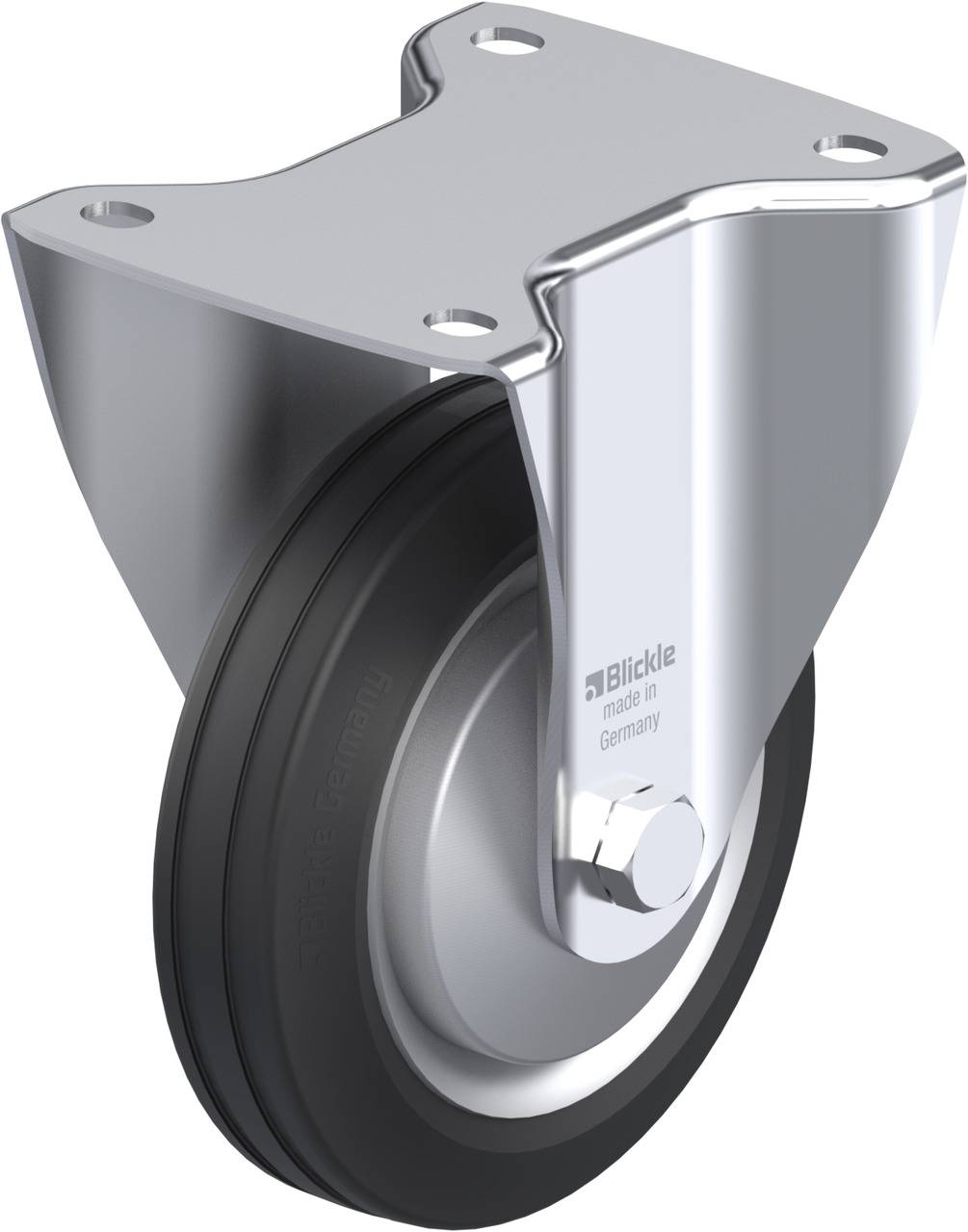 Blickle 743403 B-VE 150R-FA Rolka nieprowadząca Średnica koła: 150 mm Maksymalne obciążenie: 135 kg 1 szt. - obrazek 1