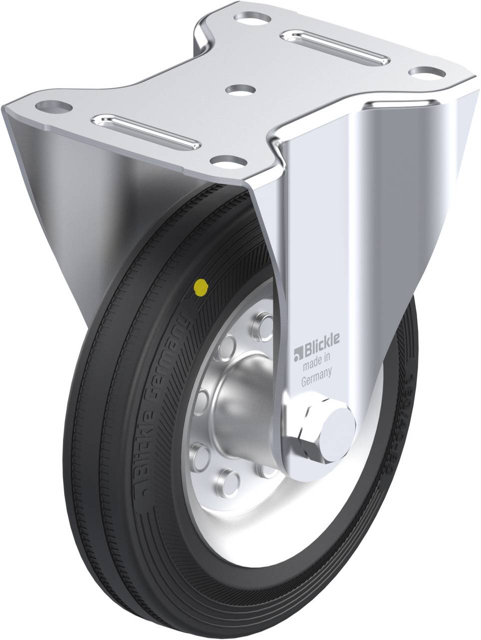 Blickle 451385 B-VE 160R-EL Rolka nieprowadząca Średnica koła: 160 mm Maksymalne obciążenie: 135 kg 1 szt. - obrazek 1