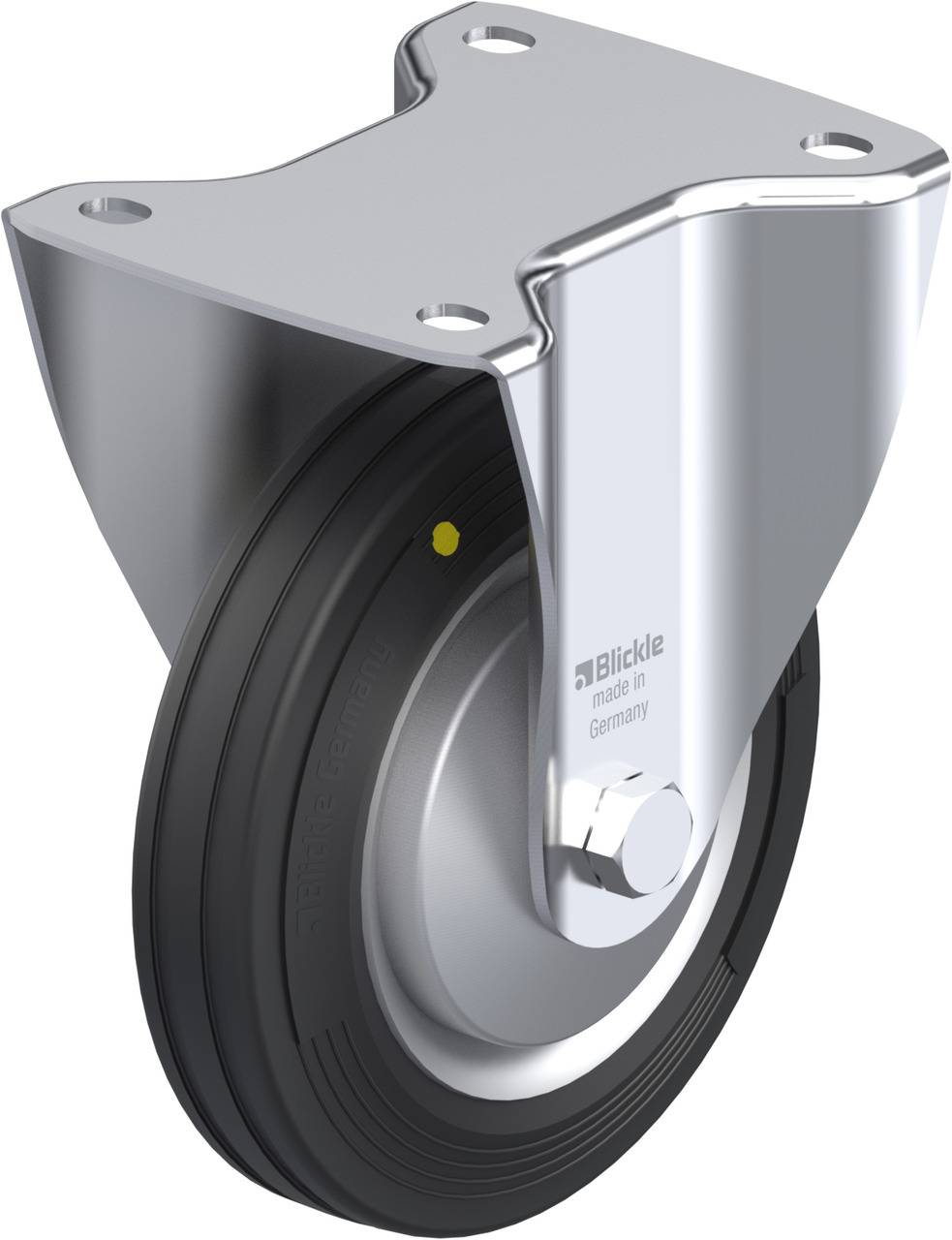 Blickle 737607 B-VE 160R-EL-FA Rolka nieprowadząca Średnica koła: 160 mm Maksymalne obciążenie: 135 kg 1 szt. - obrazek 1