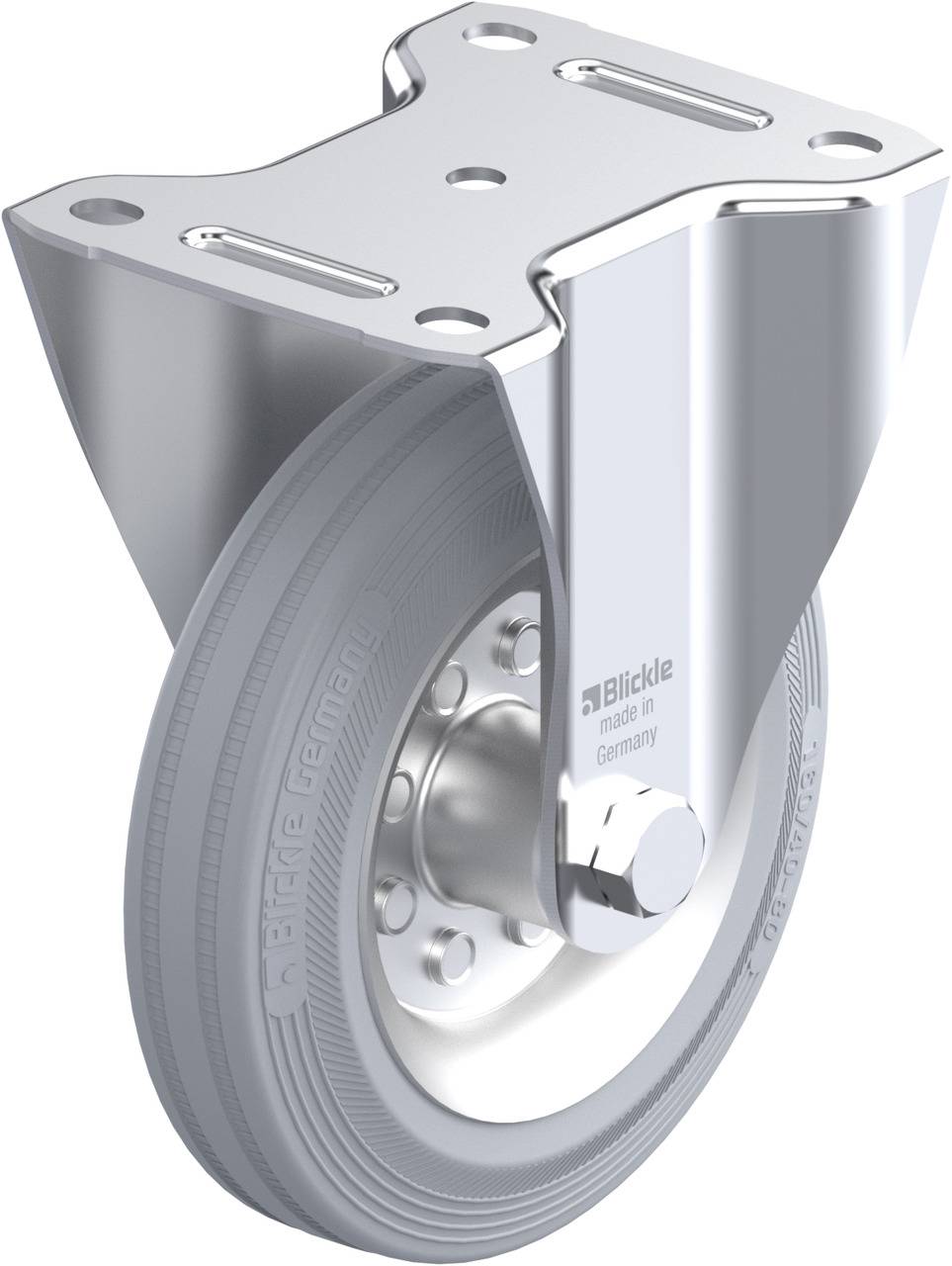 Blickle 357798 B-VE 160R-SG Rolka nieprowadząca Średnica koła: 160 mm Maksymalne obciążenie: 135 kg 1 szt. - obrazek 1