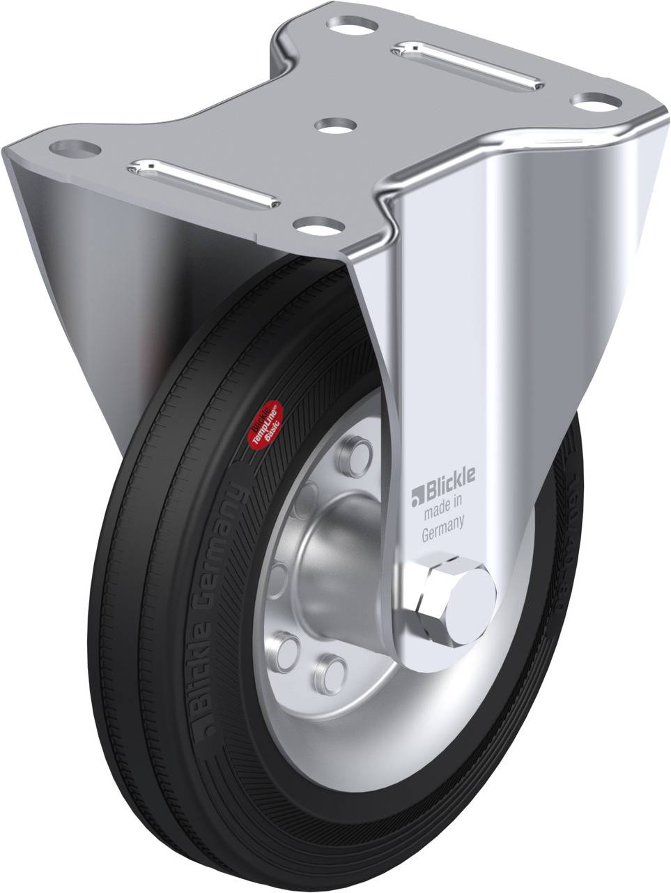 Blickle 623041 B-VEHI 160R Rolka nieprowadząca Średnica koła: 160 mm Maksymalne obciążenie: 120 kg 1 szt. - obrazek 1