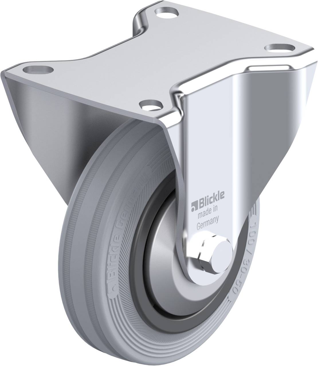 Blickle 656520 B-VPP 100G-SG-FA Rolka nieprowadząca Średnica koła: 100 mm Maksymalne obciążenie: 70 kg 1 szt. - obrazek 1
