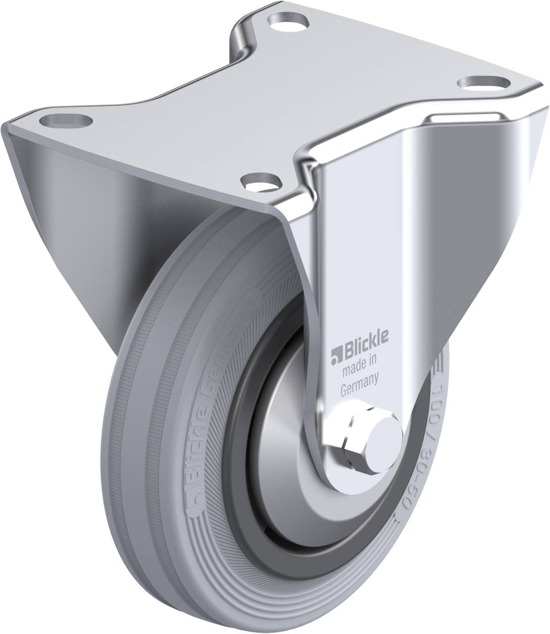 Blickle 382986 B-VPP 100R-SG-FA Rolka nieprowadząca Średnica koła: 100 mm Maksymalne obciążenie: 70 kg 1 szt. - obrazek 1