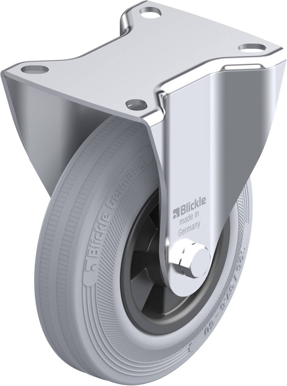 Blickle 340000 B-VPP 125R-SG Rolka nieprowadząca Średnica koła: 125 mm Maksymalne obciążenie: 100 kg 1 szt. - obrazek 1