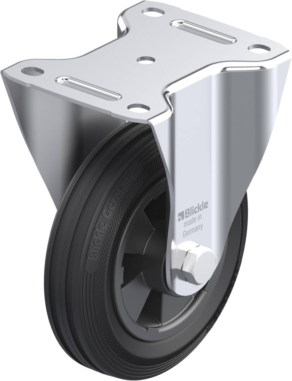 Blickle 577908 B-VPP 150R Rolka nieprowadząca Średnica koła: 150 mm Maksymalne obciążenie: 135 kg 1 szt. - obrazek 1