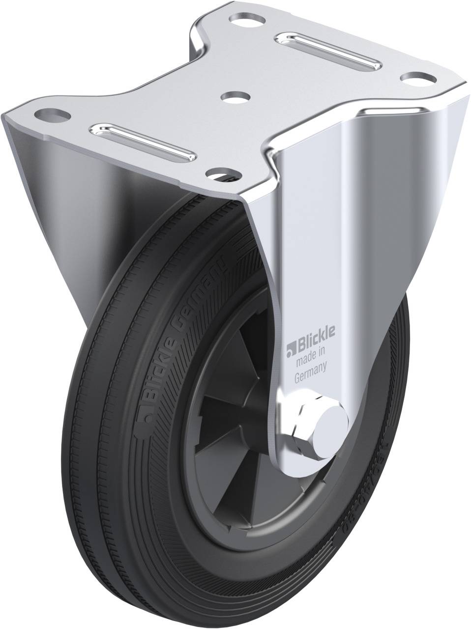 Blickle 21899 B-VPP 160G Rolka nieprowadząca Średnica koła: 160 mm Maksymalne obciążenie: 135 kg 1 szt. - obrazek 1
