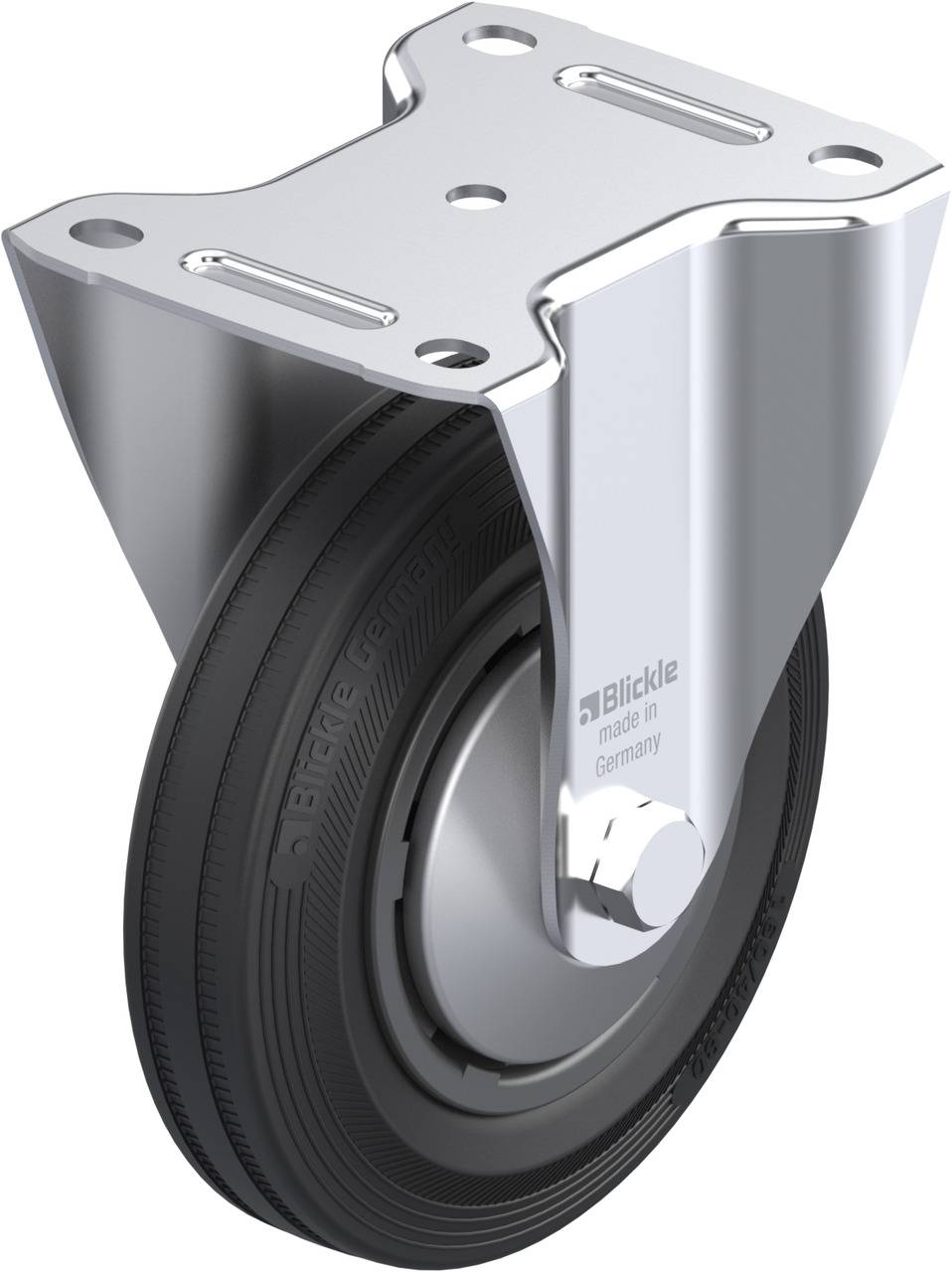 Blickle 84780 B-VPP 160R-FA Rolka nieprowadząca Średnica koła: 160 mm Maksymalne obciążenie: 135 kg 1 szt. - obrazek 1