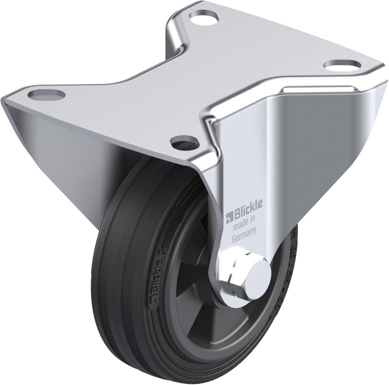 Blickle 42028 B-VPP 80R Rolka nieprowadząca Średnica koła: 80 mm Maksymalne obciążenie: 50 kg 1 szt. - obrazek 1