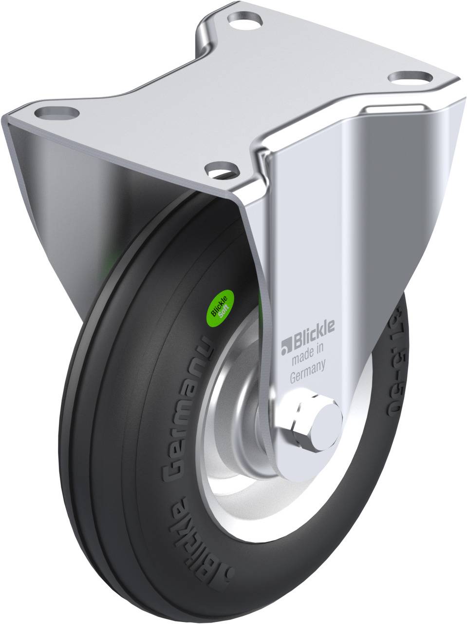 Blickle 561779 B-VW 125R Rolka nieprowadząca Średnica koła: 125 mm Maksymalne obciążenie: 50 kg 1 szt. - obrazek 1