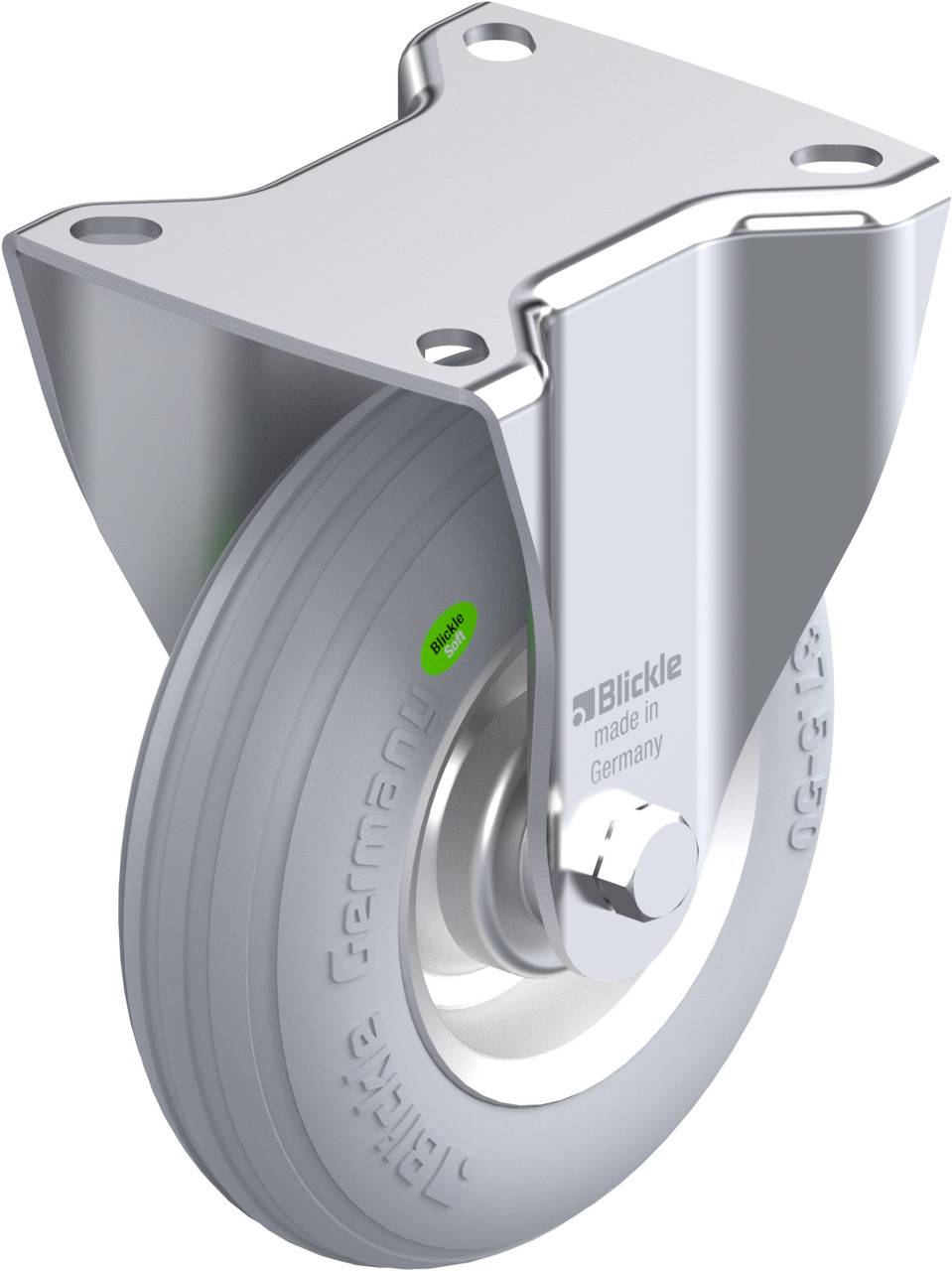 Blickle 534081 B-VW 125R-SG Rolka nieprowadząca Średnica koła: 125 mm Maksymalne obciążenie: 50 kg 1 szt. - obrazek 1