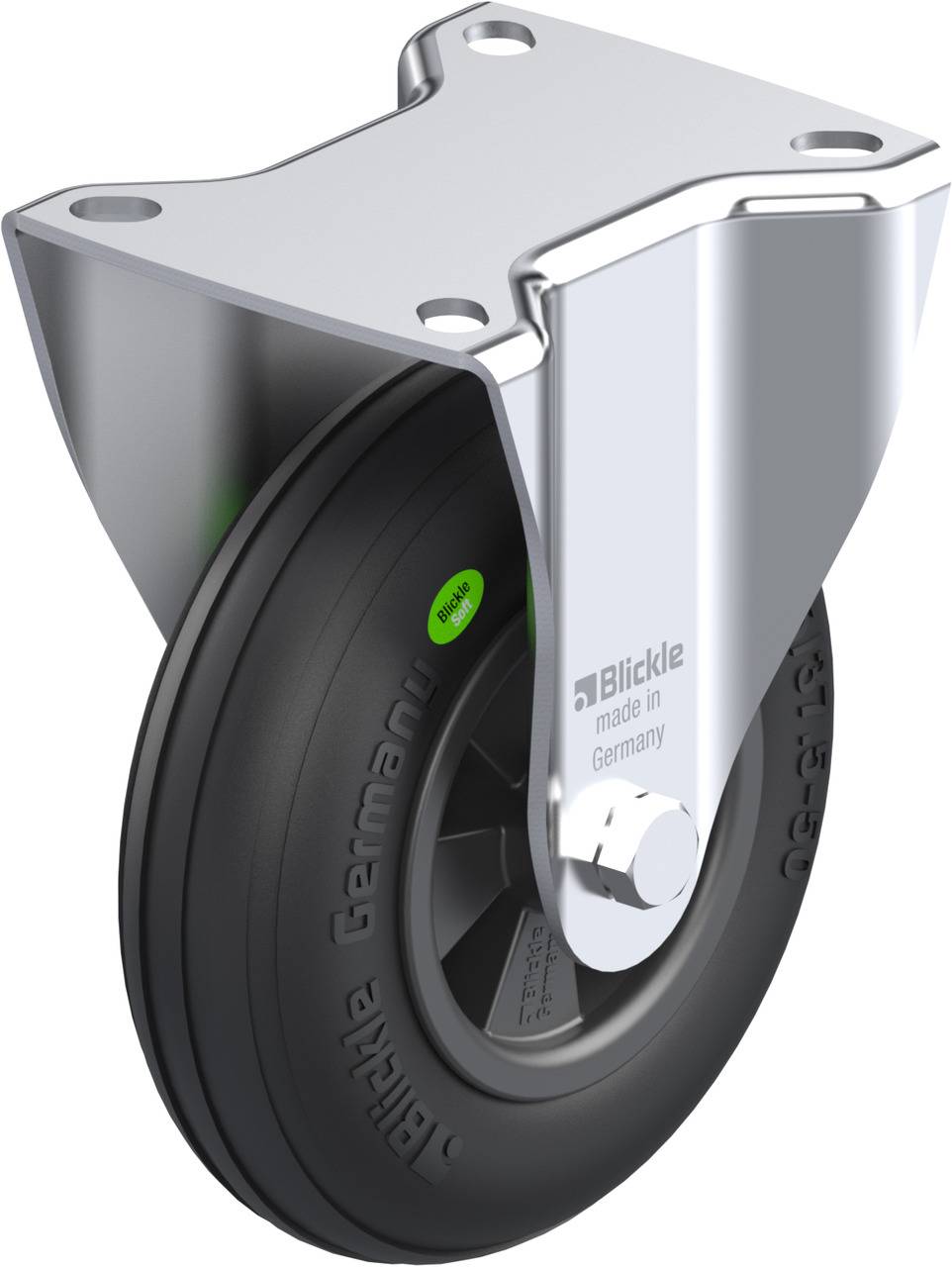 Blickle 578161 B-VWPP 125G Rolka nieprowadząca Średnica koła: 125 mm Maksymalne obciążenie: 50 kg 1 szt. - obrazek 1