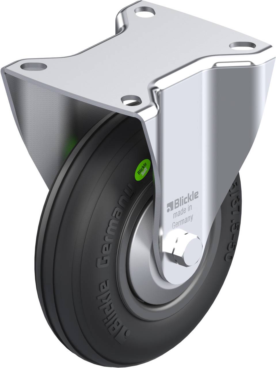Blickle 749130 B-VWPP 125G-FA Rolka nieprowadząca Średnica koła: 125 mm Maksymalne obciążenie: 50 kg 1 szt. - obrazek 1