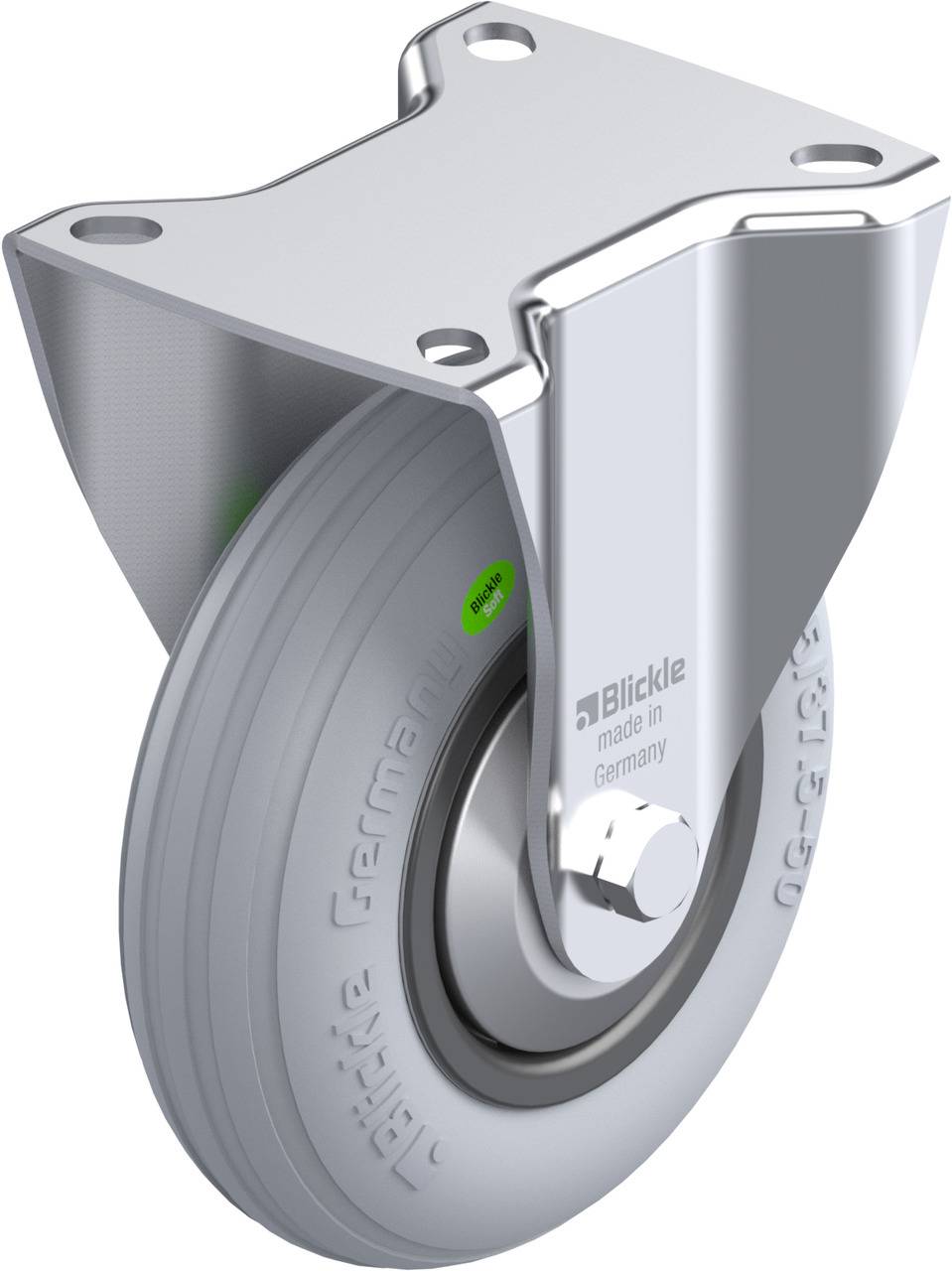Blickle 761675 B-VWPP 125G-SG-FA Rolka nieprowadząca Średnica koła: 125 mm Maksymalne obciążenie: 50 kg 1 szt. - obrazek 1