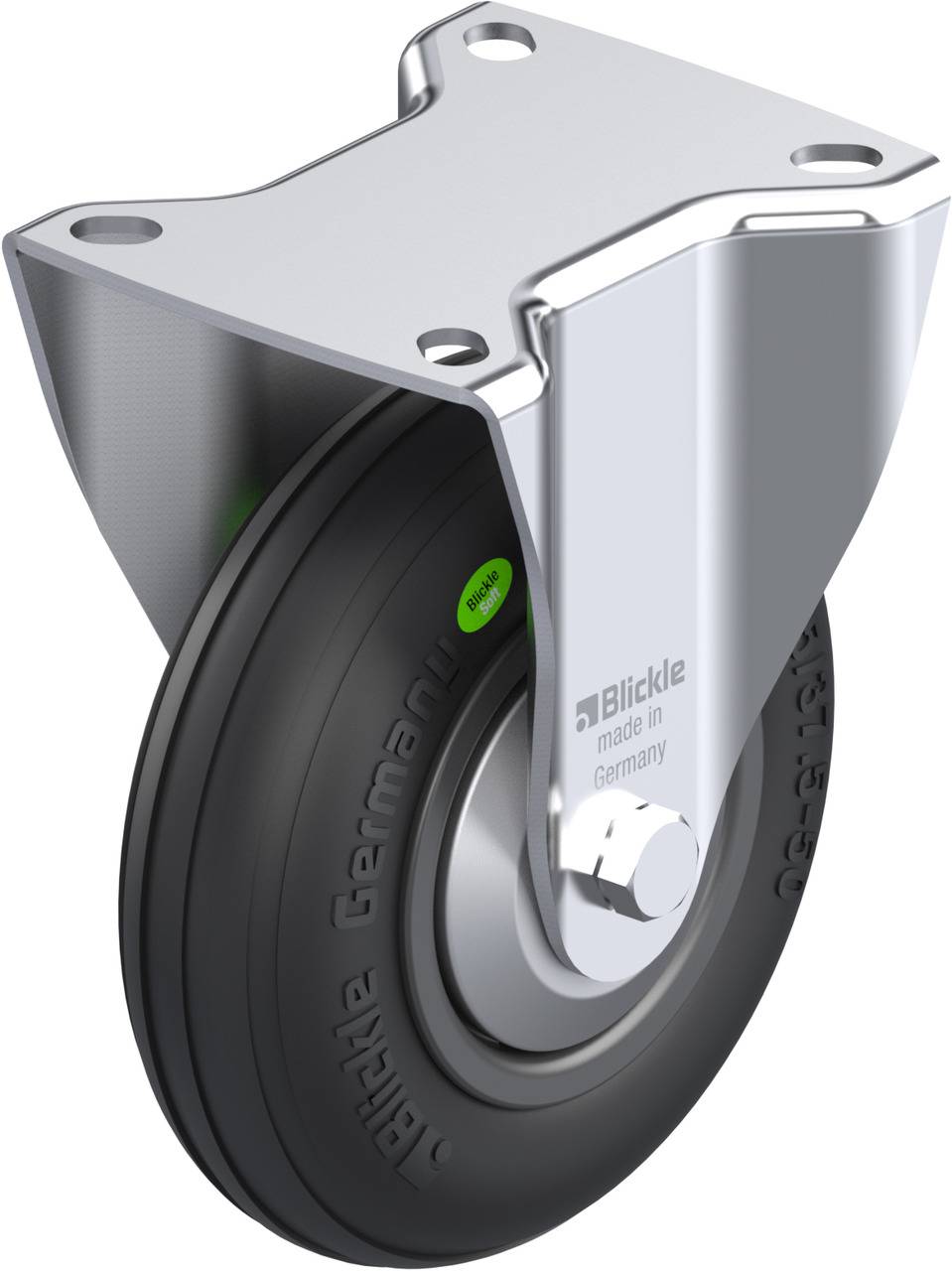 Blickle 849980 B-VWPP 125R-FA Rolka nieprowadząca Średnica koła: 125 mm Maksymalne obciążenie: 50 kg 1 szt. - obrazek 1