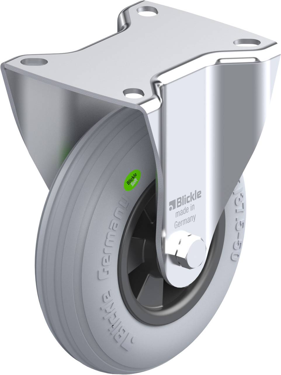 Blickle 849978 B-VWPP 125R-SG Rolka nieprowadząca Średnica koła: 125 mm Maksymalne obciążenie: 50 kg 1 szt. - obrazek 1
