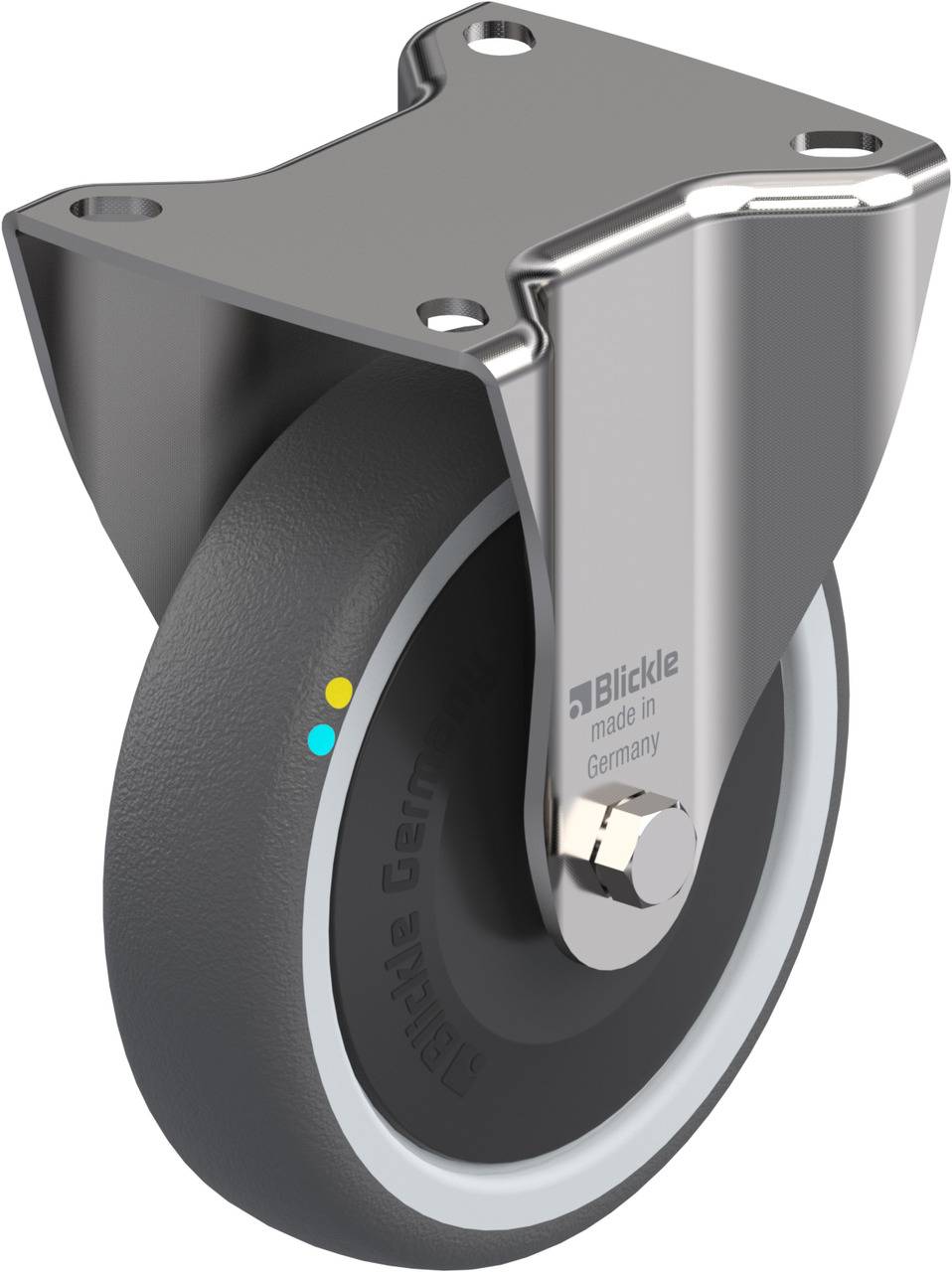 Blickle 853692 BX-PATH 125KFD-ELS Rolka nieprowadząca Średnica koła: 125 mm Maksymalne obciążenie: 160 kg 1 szt. - obrazek 1