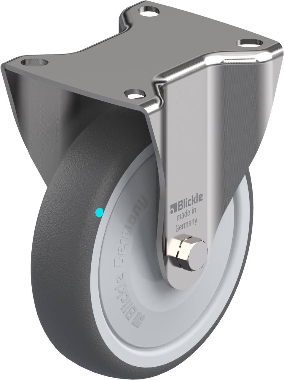 Blickle 847090 BX-PATH 125KFD Rolka nieprowadząca Średnica koła: 125 mm Maksymalne obciążenie: 250 kg 1 szt. - obrazek 1