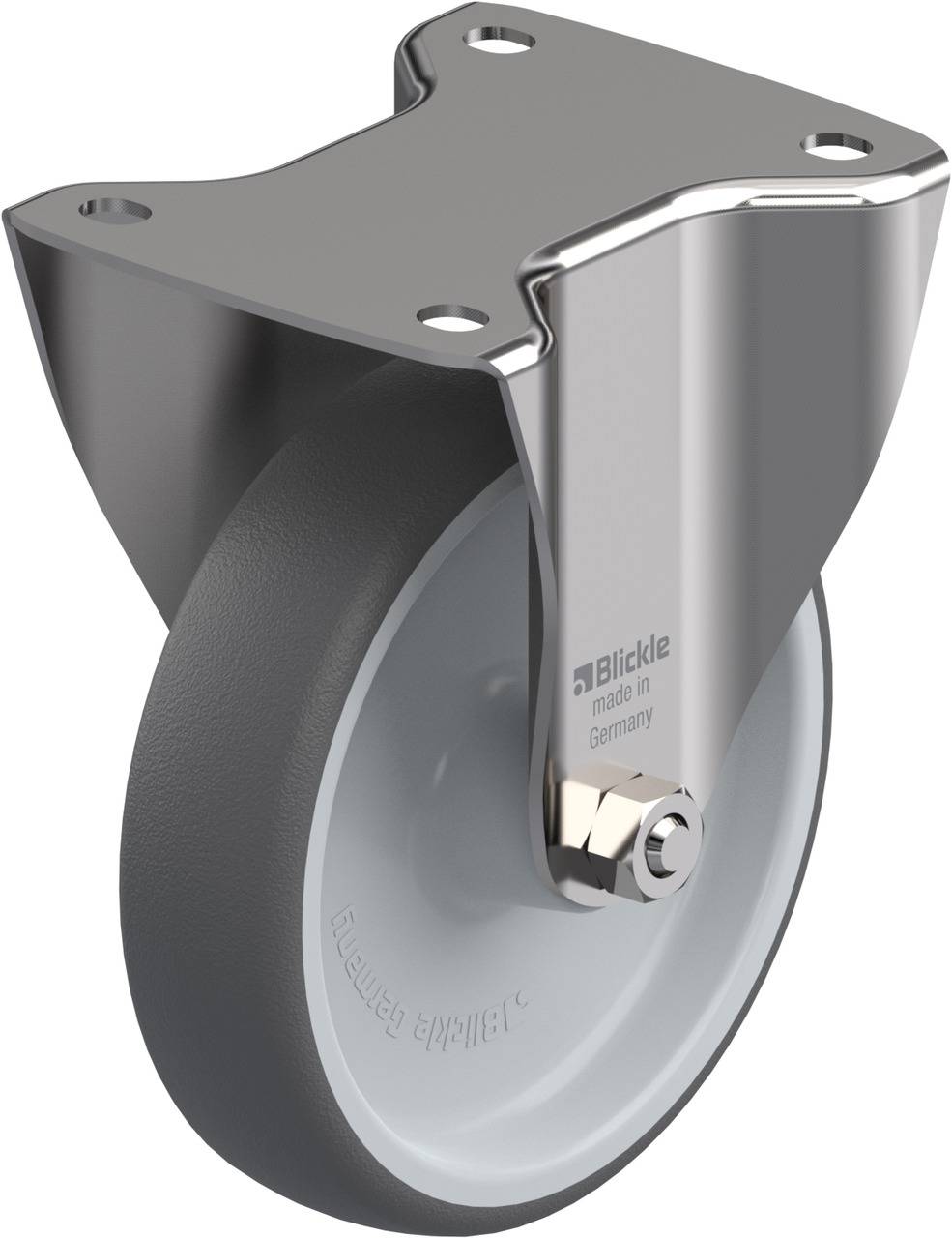 Blickle 847091 BX-PATH 160G Rolka nieprowadząca Średnica koła: 160 mm Maksymalne obciążenie: 400 kg 1 szt. - obrazek 1