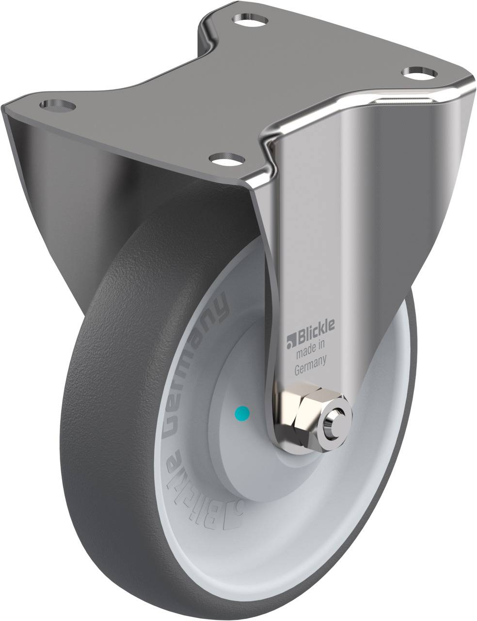 Blickle 761529 BX-PATH 160KAD Rolka nieprowadząca Średnica koła: 160 mm Maksymalne obciążenie: 400 kg 1 szt. - obrazek 1