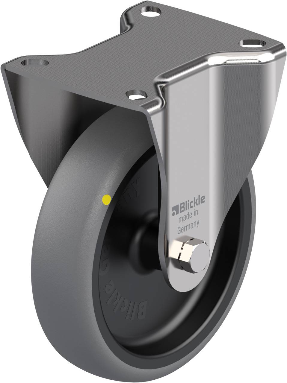 Blickle 853601 BX-TPA 127G-ELS Rolka nieprowadząca Średnica koła: 125 mm Maksymalne obciążenie: 80 kg 1 szt. - obrazek 1