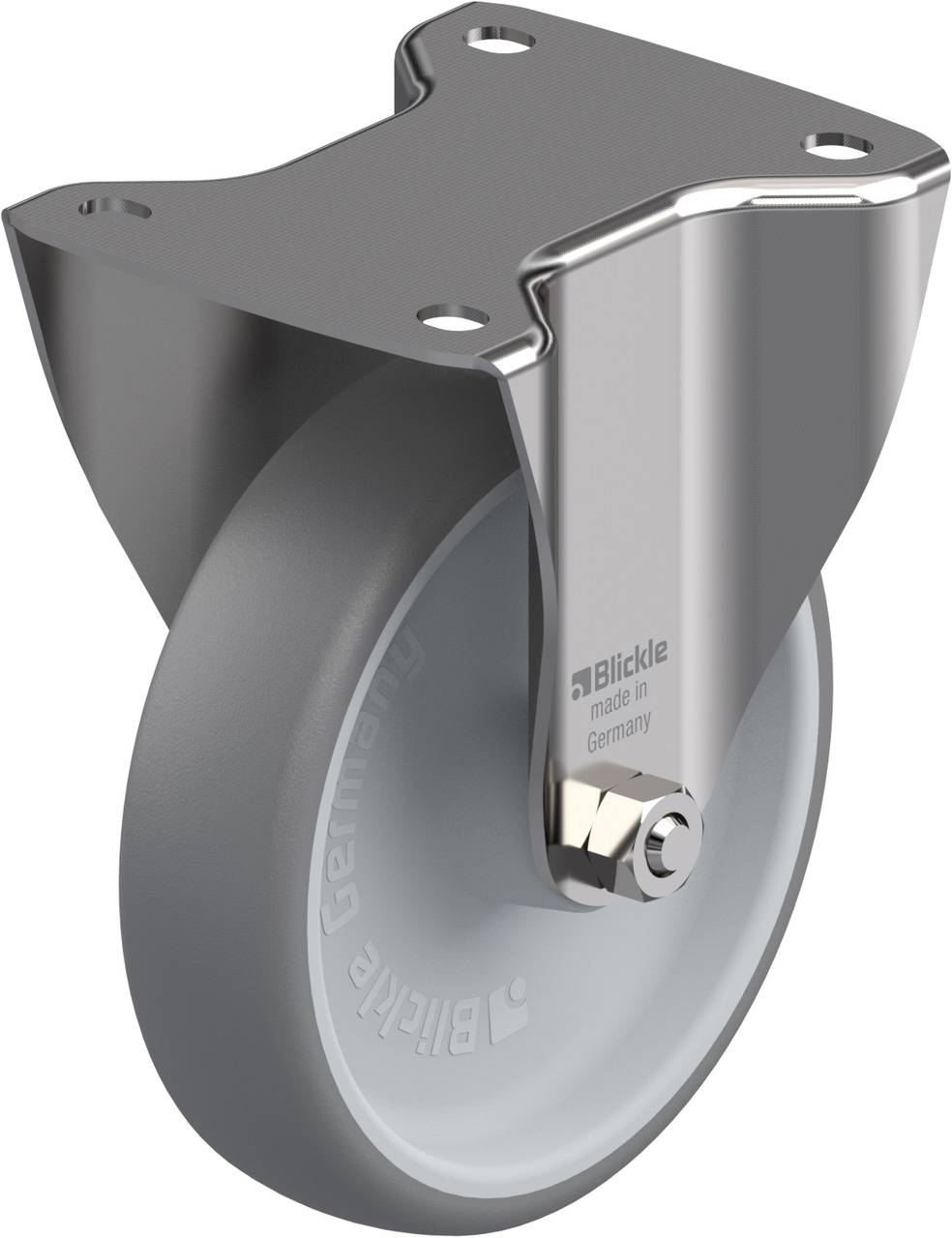 Blickle 754287 BX-TPA 160G Rolka nieprowadząca Średnica koła: 160 mm Maksymalne obciążenie: 200 kg 1 szt. - obrazek 1